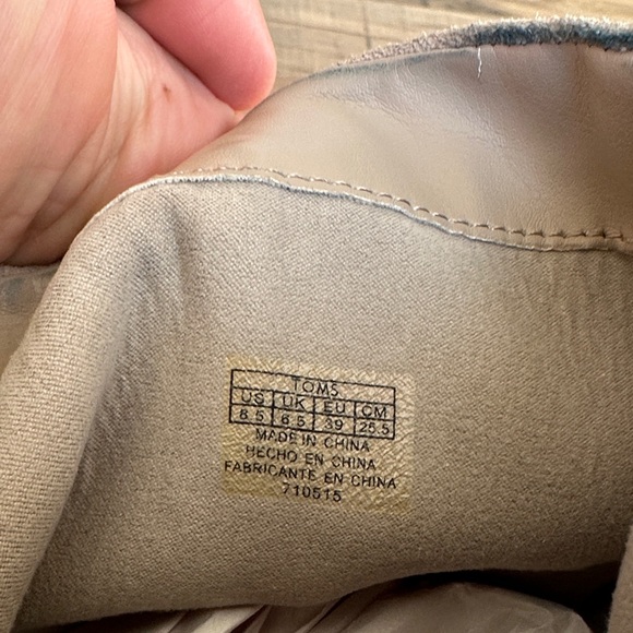 Toms Women’s Tan Slouch Mid Calf Boots Size 8.5 - Picture 8 of 11